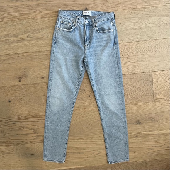 Agolde Toni Mid Rise Skinny Jeans In Daylight - Picture 3 of 10